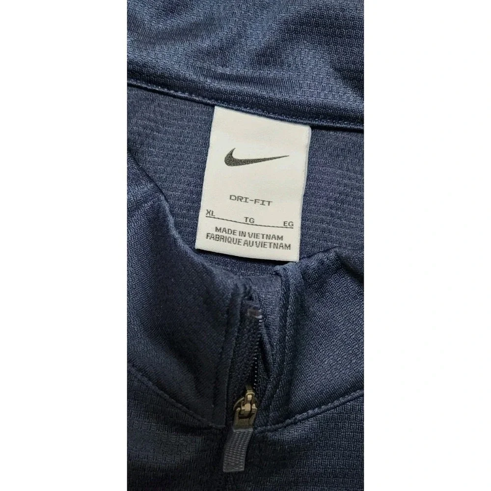 Nike‎ Dri-FIT Half-Zip Sports Pullover Mens Navy Blue/White CK6076-451 XL